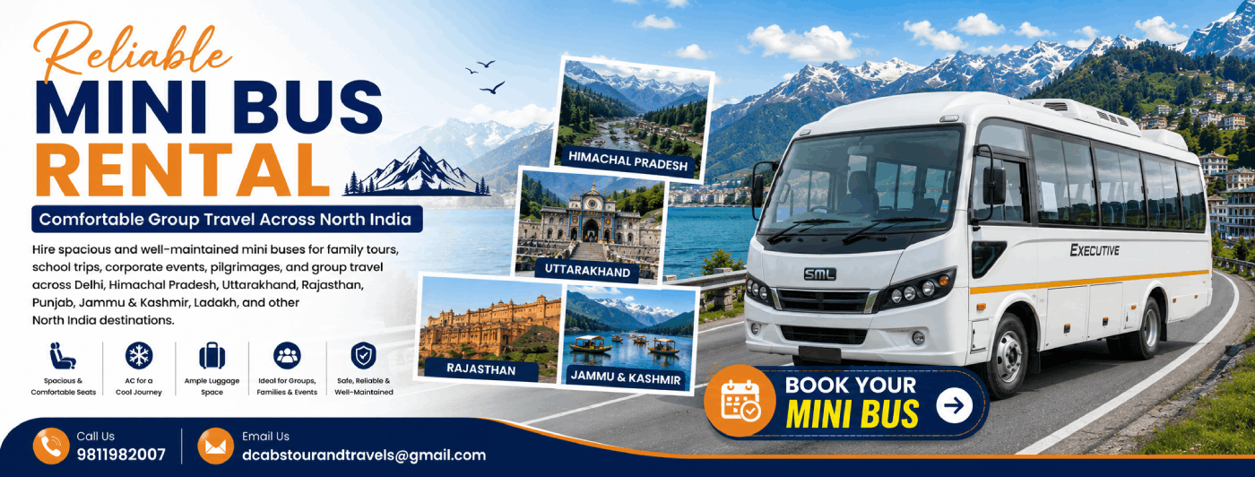Mini Bus Rental in North India