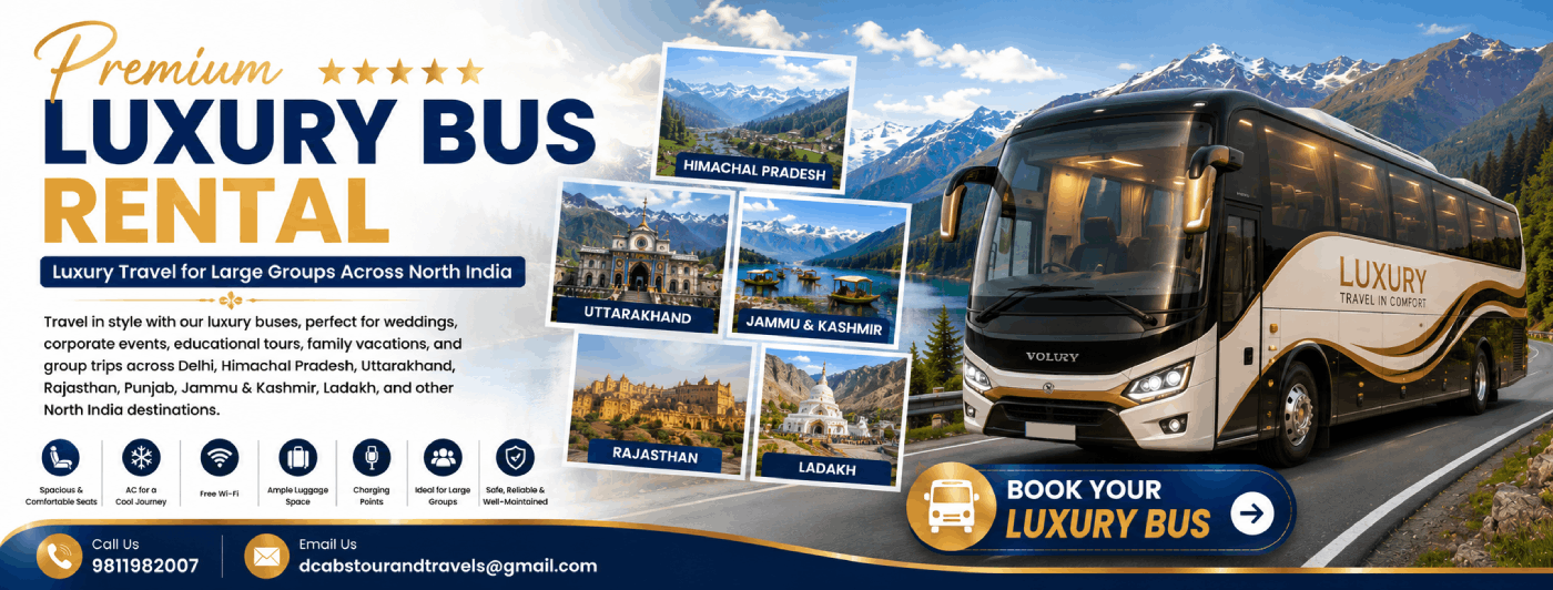 Luxury Bus Rental in North India