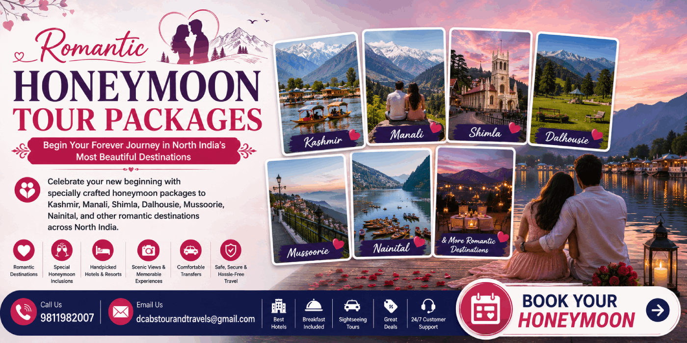 Honeymoon Tour Packages in North India
