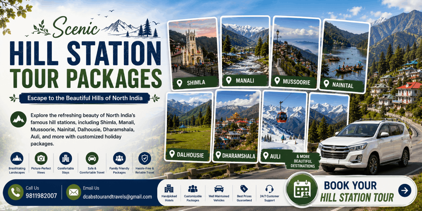 Hill Station Tour Packages in North India