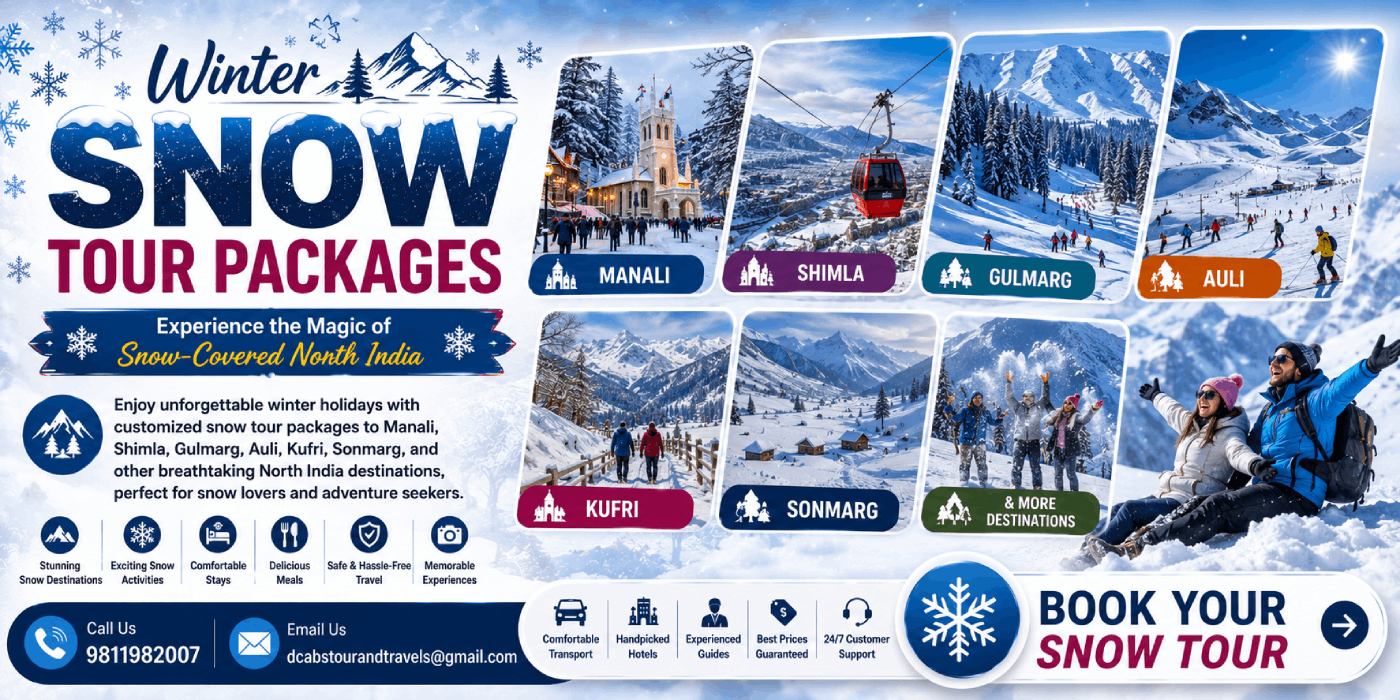 Winter Snow Tour Packages in North India